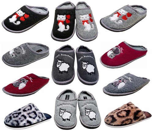 Damen pantoffeln puschen - pantoffeln,