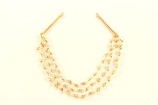 Haarnadeln Haarkette Perlenkette Haarschmuck Hochzeit Braut Perlen gold A192