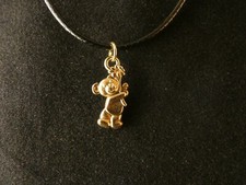 Bär Blume Anhänger mit Kette