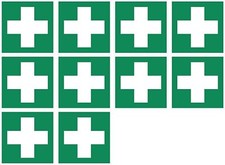 10x Aufkleber Rettungszeichen