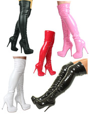 Damen schwarz rot über dem