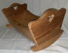 Holz Puppenwiege Wippe