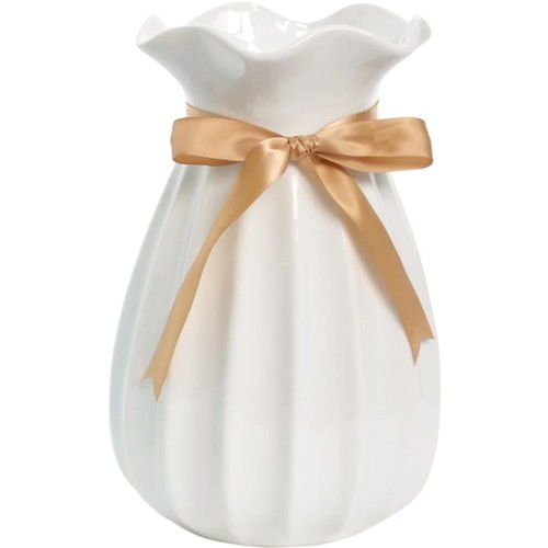 Moderne keramikvase weiß - weiß,, 19