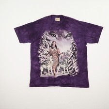 THE MOUNTAIN T-Shirt Herren Gr. XL mehrfarbig Kurzarm Rundhals Shirt Baumwolle