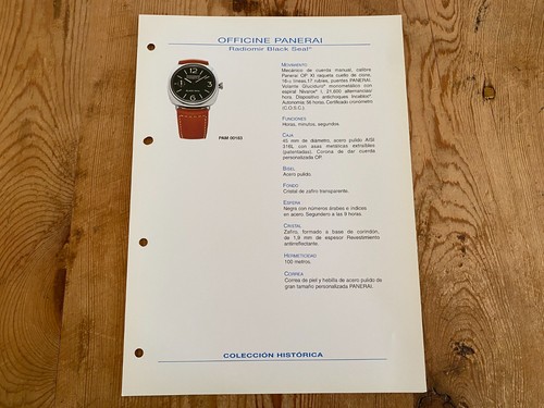 Officine panerai ficha - officine,
