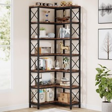 Tier eck bücherregal - 7-tier, eck-bücherregal