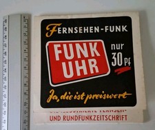 ~~ Großformatiges Zündholzbriefchen FUNK-UHR nur 30 Pf