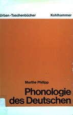 Phonologie des Deutschen. Urban-Taschenbücher  (Nr 192) Marthe, Philipp: