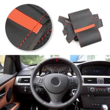 Handnähte Lenkrad Leder