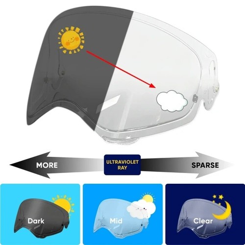 Photochromischer visier für - photochromischer,