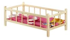 Großes Puppenbettchen mit Bettzeug