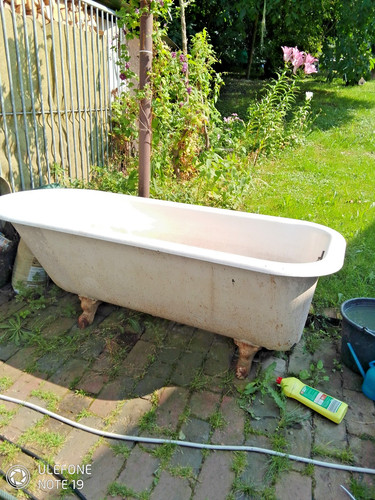 Alte gußbadewanne email - gußbadewanne,, email,