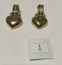 Pierre Lang Ohrringe Ohrclips goldfarben herzförmig 
