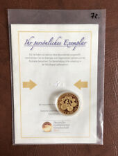 Medaille Münze DM Kursmünzen Satz BDL 1948-49-50-51 32g 40mm PP Kupfer Gold   72