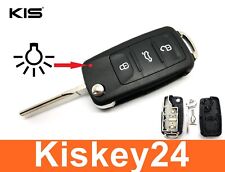 3Tasten Ersatz Klapp Schlüssel Fernbedienung Gehäuse Schlüssel für VW Skoda Seat