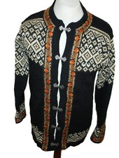 NORDSTRIKK  HERREN WOLLE   ISLANDER NORWEGER STRICKJACKE PULLOVER EHER GR 50 / M