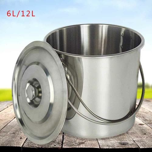 Edelstahleimer 12l 20l - 6l,