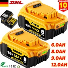 2x Für DeWalt DCB184 Akku 18V 8,0Ah XR Li-Ion DCB200 DCB182 / DCB112 Ladegerät