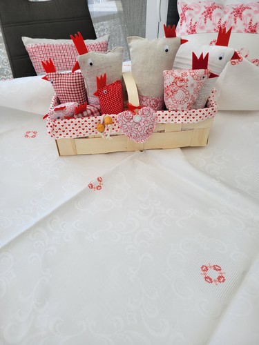 Tischdecke mit stickerei - mit, ♥
