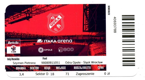 Ticket pol oks - pol, opole