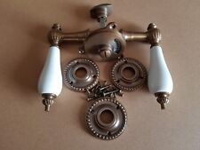 Messing Antik WC Türgriffe Rosetten Türklinke Tür Griffe R20A-W