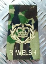 Woodland DPM Camo Royal Welsh Warrant Officer Class II. Rangrutsche - NEU
