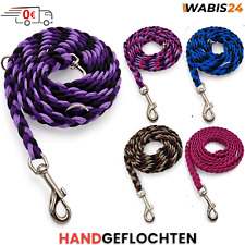 HUNDELEINE DOPPELLEINE UMHÄNGELEINE LEINE 3 FACH-VERSTELLBAR GEFLOCHTEN 2,3M