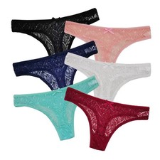 Damen strings spitze 6er - damen,