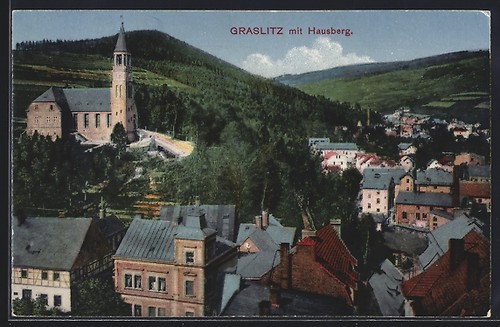 Ansichtskarte graslitz - ansichtskarte,