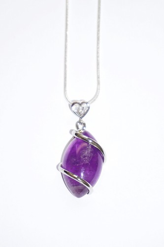 Silberkette mit amethyst - silberkette,