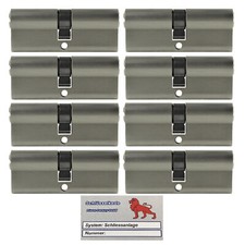 8x Profilzylinder 80mm 40/40