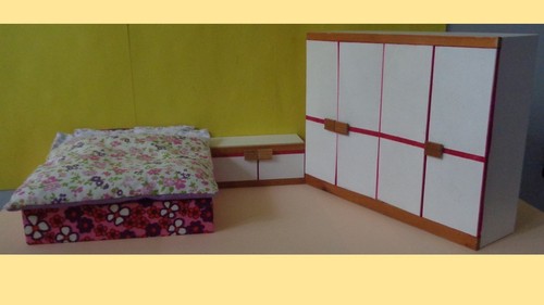 Puppenstube schlafzimmer - schlafzimmer, /