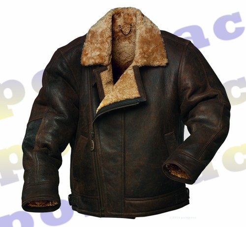 Herren flieger lammfell jacke - herren,