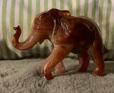 Kleiner Elefant Figur Aus Onyx