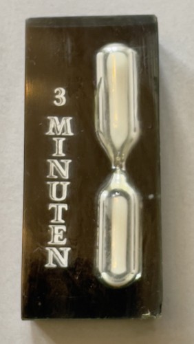Minuten teesanduhr aus glas - aus,