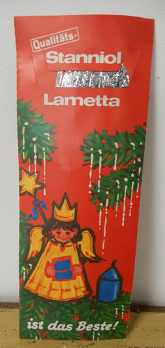 Stanniol lametta das - stanniol, "das