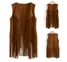 Hippie fransenweste damen 60er - damen,