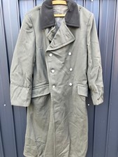 DDR NVA Uniform Wintermantel Major Größe g52 Grauer Kragen Vintage Mantel