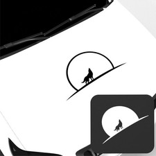 Wolf Motorhaube Aufkleber