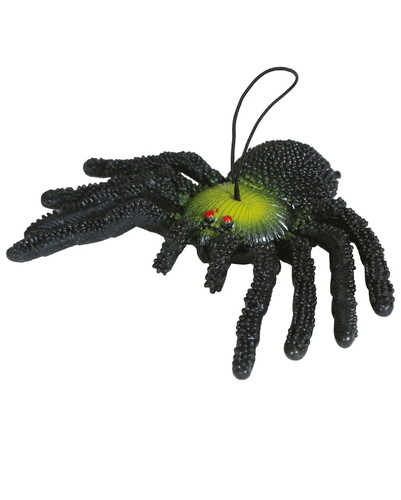 Schwarz grüne gummispinne - schwarz-grüne, als