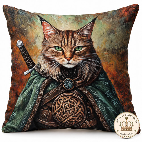 Dekokissen katze kater fantasy - dekokissen,