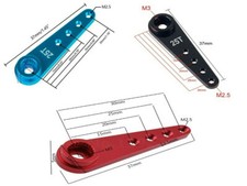 RC Servoarm Servohorn 25T Alu Für RC Auto Drohne Futaba Savox Xcore HL HSP Buggy
