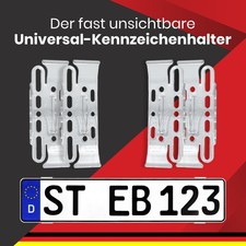 RAHMENLOSE KENNZEICHENHALTER