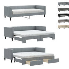 Tagesbett Bettgestell Stoff Schlafsofa Schlafcouch Sofa Bett Gästebett Bettsofa