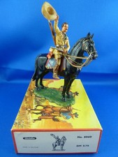 Elastolin 7cm Cowboy Nr.7550 Reiter zu Pferd "Old Shatterhand" + OVP Karton Box