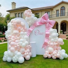 Luftballon girlande perle rosa - girlande,