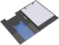 RAPESCO Klemmbrett Mappe  A4 Schreibunterlage Schreibplatte Stifthalter  schwarz