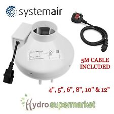 SYSTEM AIR RVK AUSLASS/EINLASSLÜFTER MIT 5M KABEL 4""-12"" 100 MM-315 MM - HYDROPONIK