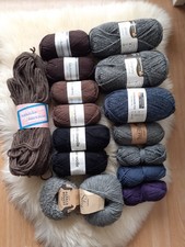 Überraschungspaket Wolle / Wollreste / Schachenmayr / Drops / Grau / Braun