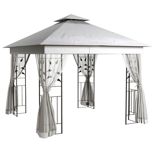 Pavillon mit doppeldach 3x3 m - pavillon,